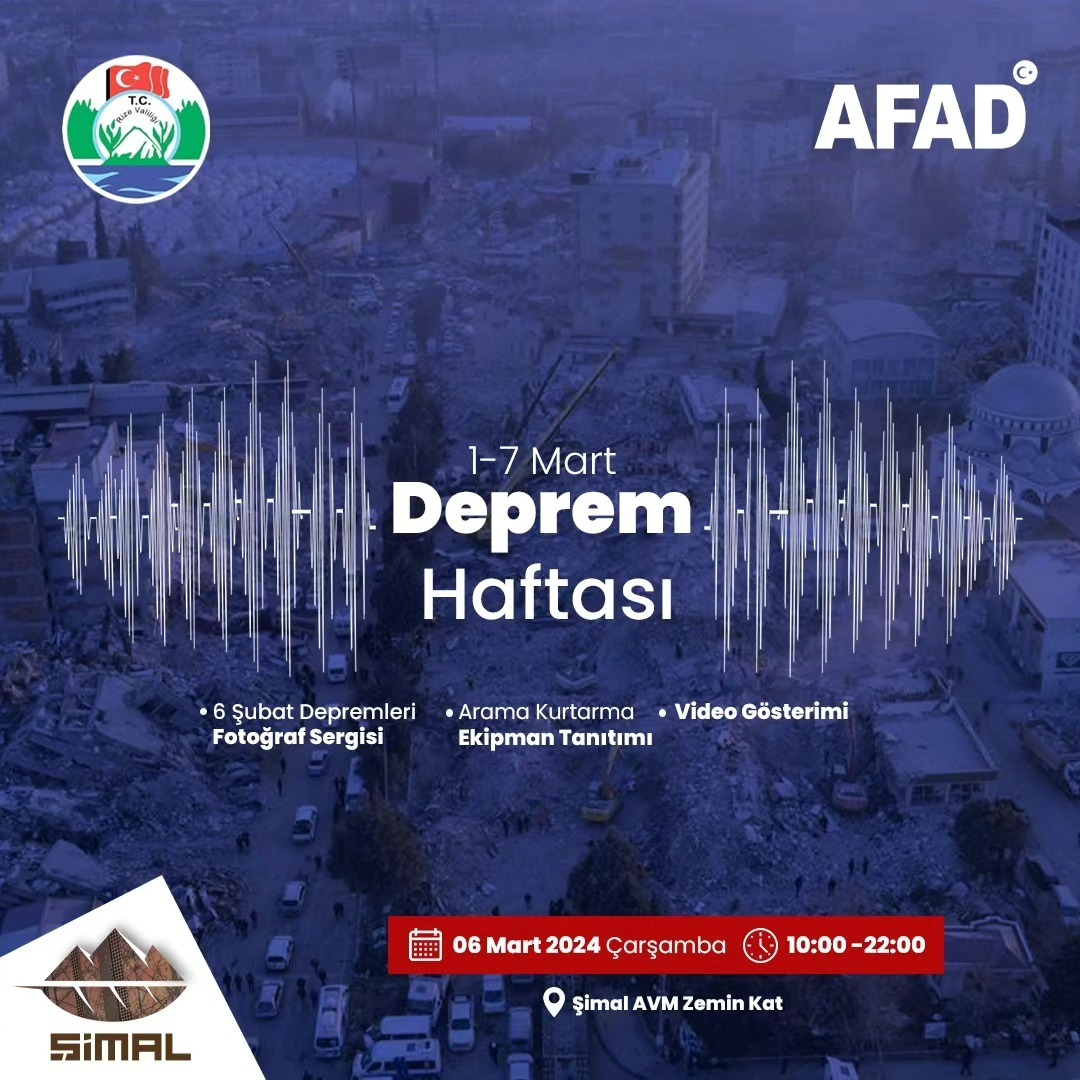 “1-7 Mart Deprem Haftası” Etkinliği
