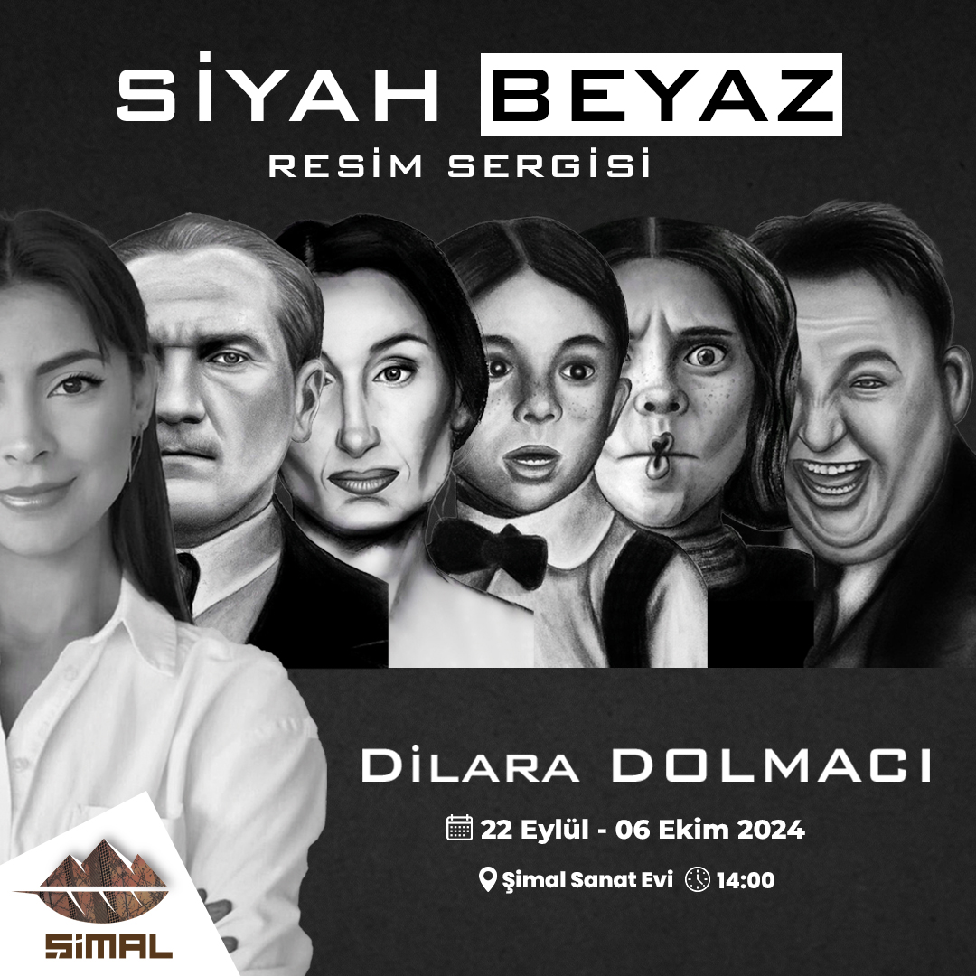 “Siyah Beyaz” Resim Sergisi