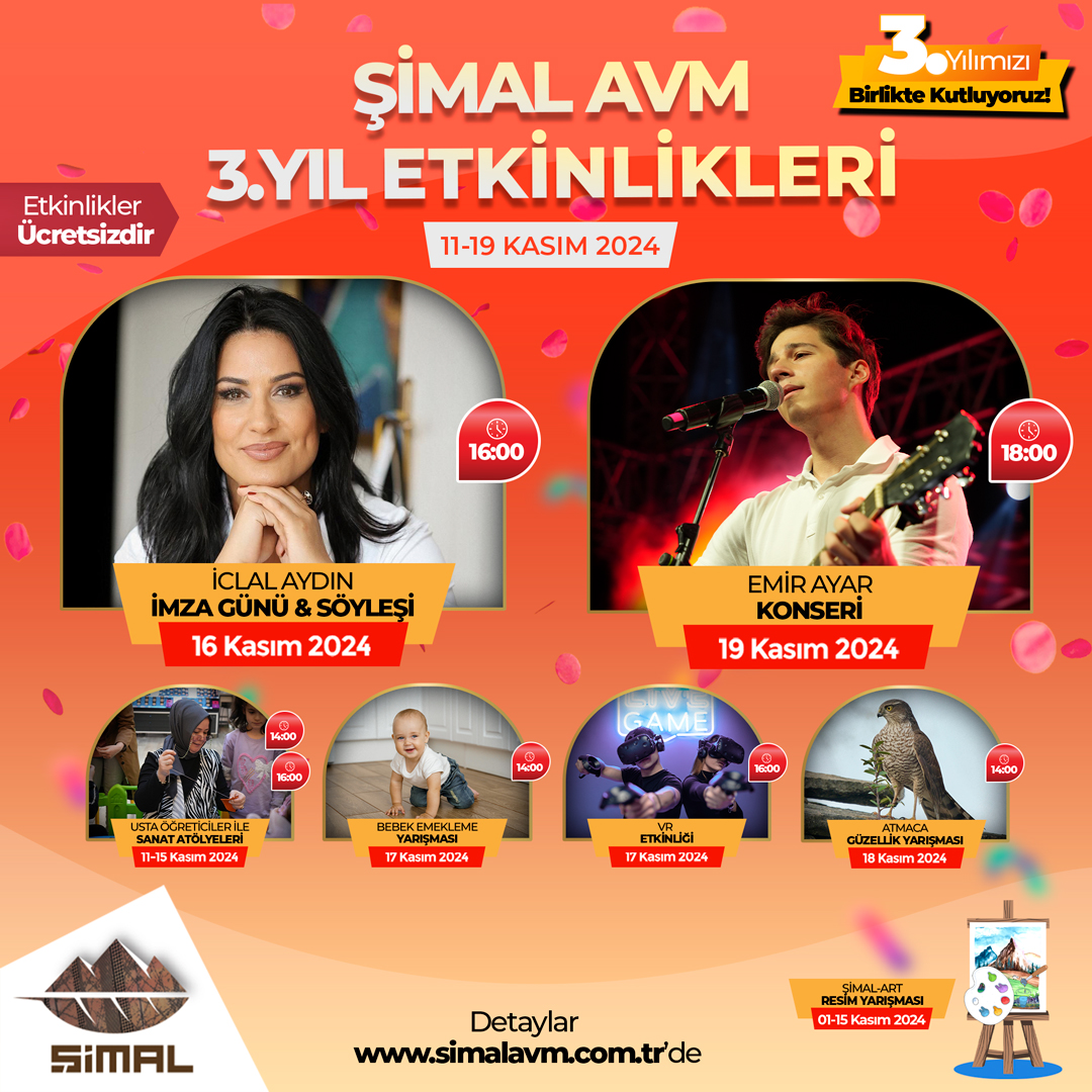 Şimal AVM 3. Yıl Etkinlikleri